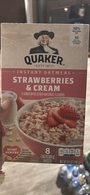 Instant Oatmeal Strawberries & Cream