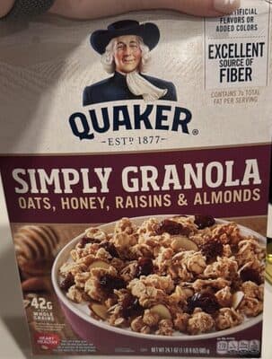 SIMPLY GRANOLA OATS, HONEY, RAISINS & ALMONDS