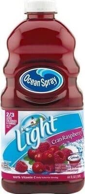Light cranberry & raspberry juice