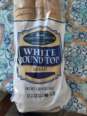 White Round Top Bread