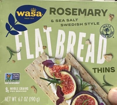 Rosemary & Sea Salt Swedish Style Flatbread Thins