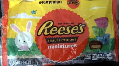 Milk chocolate miniatures peanut butter cups