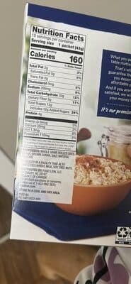 Instant Oatmeal Maple & Brown Sugar