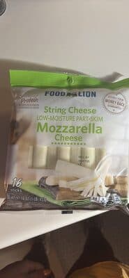 String Cheese LOW-MOISTURE PART-SKIM Mozzarella Cheese