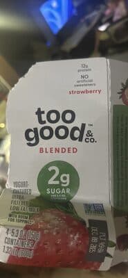 too good & co. blended strawberry