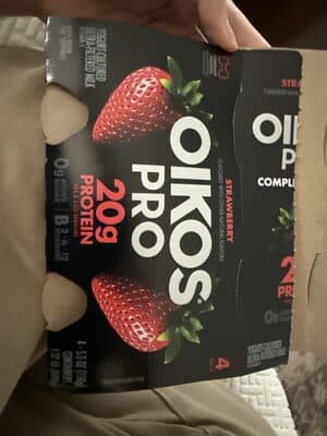 Oikos Pro Strawberry Flavored
