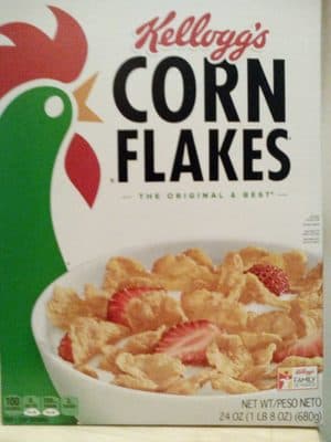 Corn flakes cereal