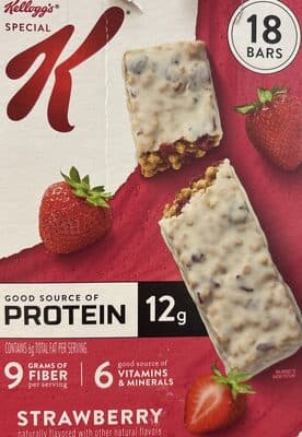 Strawberry protein meal bars