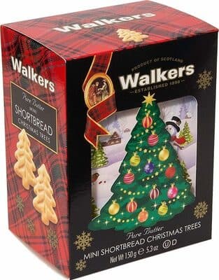 Christmas tree shaped mini cookies
