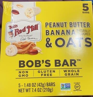 Peanut Butter Banana Naturally Flavored & Oats Bob's Bar
