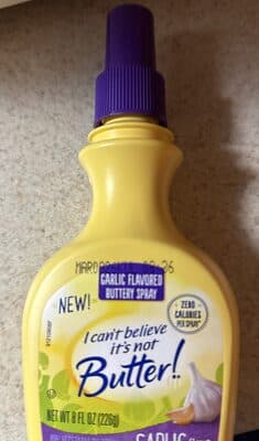 Garlic Flavored Butter Spray