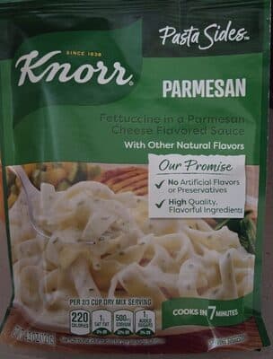 Fettuccine in a Parmesan Cheese Flavored Sauce