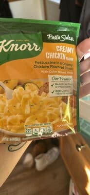 Creamy Chicken flavor Rotini in a Creamy Chicken Flavored Sauce
