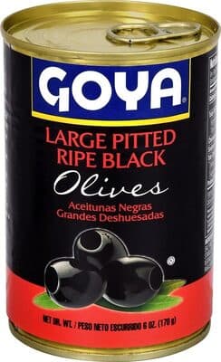 Large Pitted Ripe Black Olives