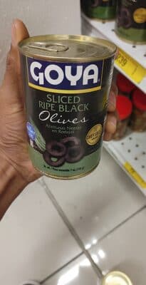 Sliced Ripe Black Olives
