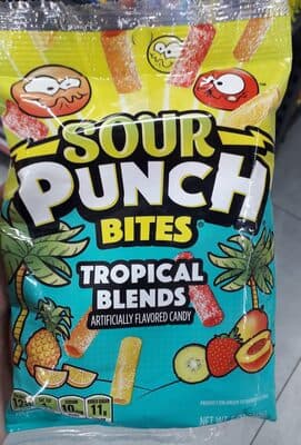 Sour Punch Bites Tropical Blends