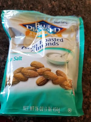 Oven roasted almonds, sea salt