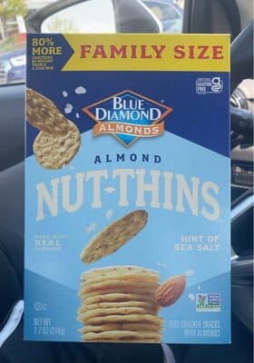 RICE CRACKER SNACKS WITH ALMONDS