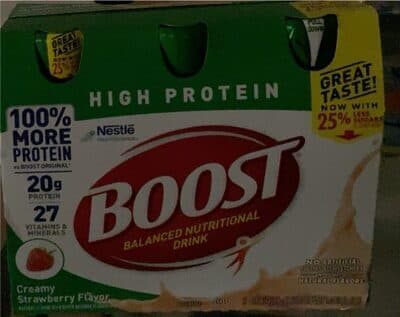 High Protein Complete Nutritional Drink Creamy Strawberry