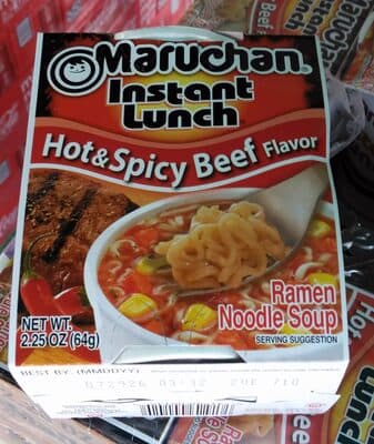 Hot & Spicy Beef Flavor Ramen Noodle Soup