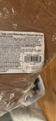 Large Lotzza Motzza Bacon Cheeseburger Pizza
