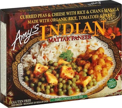 INDIAN MATTAR PANEER Curried Peas & Cheese with Chana Masala