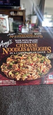 Chinese Noodles & Veggies in a Cashew Cream Sauce