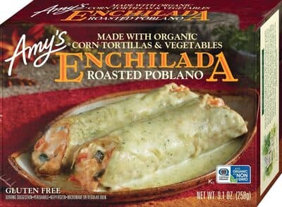 Amy’s Roasted Poblano Enchilada