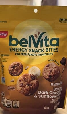 Banana, Dark Chocolate & Sunflower Seed Energy Snack Bites