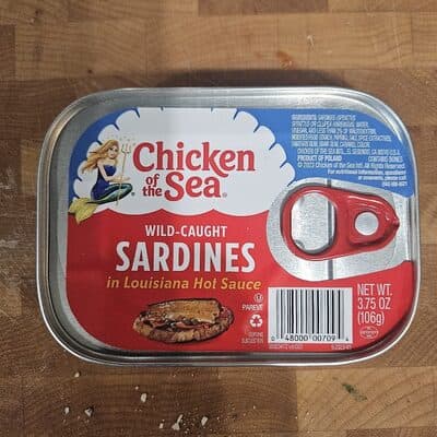 WILD-CAUGHT SARDINES in Louisiana Hot Sauce