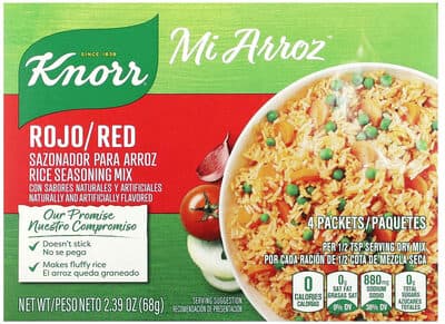 Knorr, Mi Arroz, Rice Seasoning Mix, Red