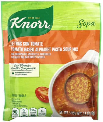 Sopa Alphabet Letras Tomato Soup Mix