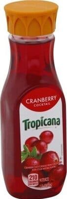 Tropicana pure premium cranberry cocktail juice ounce