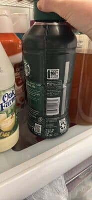 STARBUCKS ICED COFFEE BLONDE ROAST UNSWEETENED BLACK