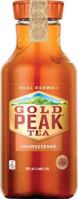 Unsweetened black iced tea drink