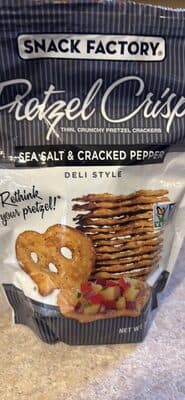 Pretzel Crisps Sea Salt & Cracked Pepper