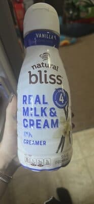 natural bliss real milk & cream creamer