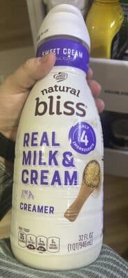 real milk & cream creamer