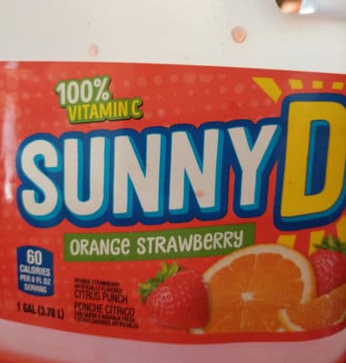 Citrus punch drink, orange strawberry, orange strawberry