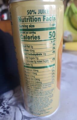 Peach Mango V8 Energy