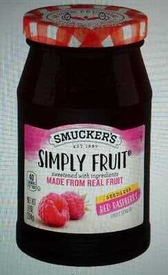 Simply Fruit Seedless Red Raspberry Fruit Spread