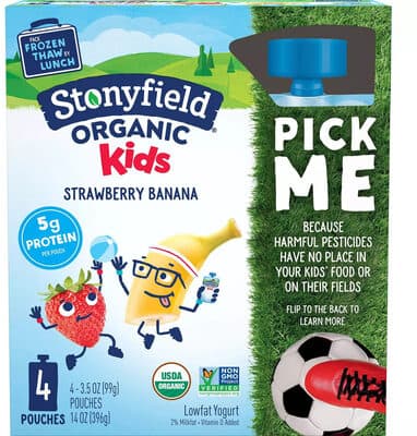 Stonyfield Organic with Real Fruit Strawberry Banana