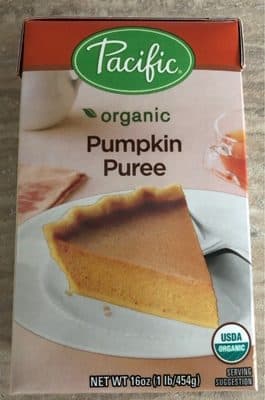 Organic pumpkin puree