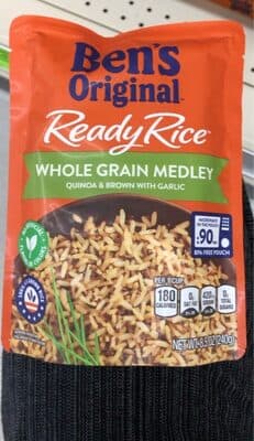 Ready Rice Whole Grain Medley Quinoa & Brown with Garlic