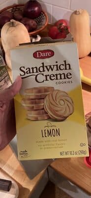 Sandwich Creme Cookies Lemon