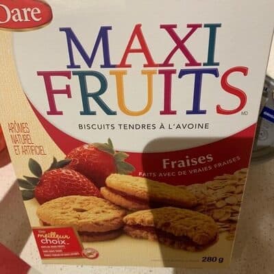MAXI FRUITS Soft Oatmeal Cookies Strawberry