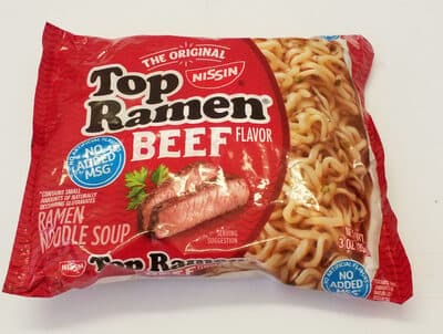 Top Ramen Beef Flavor