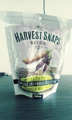 Flavored black bean crisps