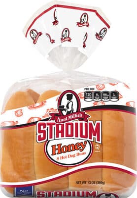 Honey Hot Dog Stadium Buns