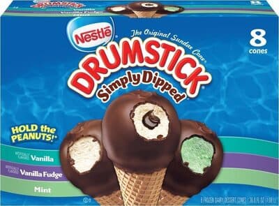 Simply Dipped Frozen Dairy Dessert Cones Variety Count
